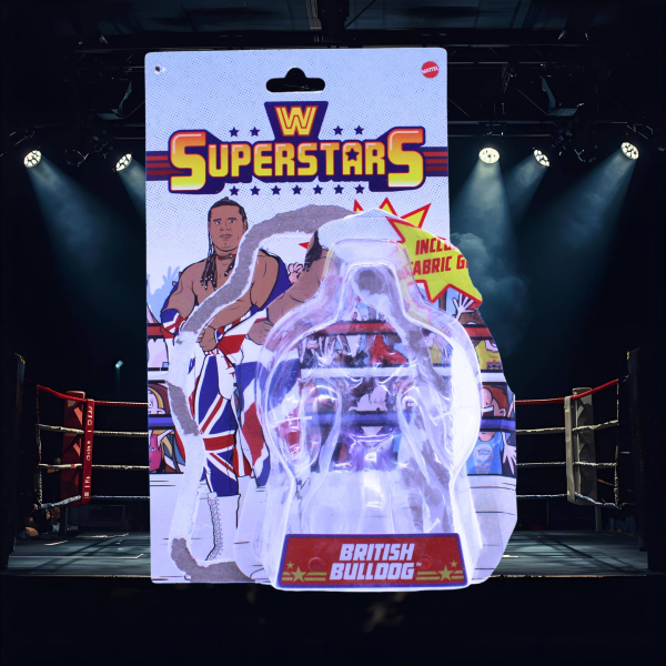 WWE Superstars British Bulldog Leerverpackung Mattel | Hoppla-Stuff
